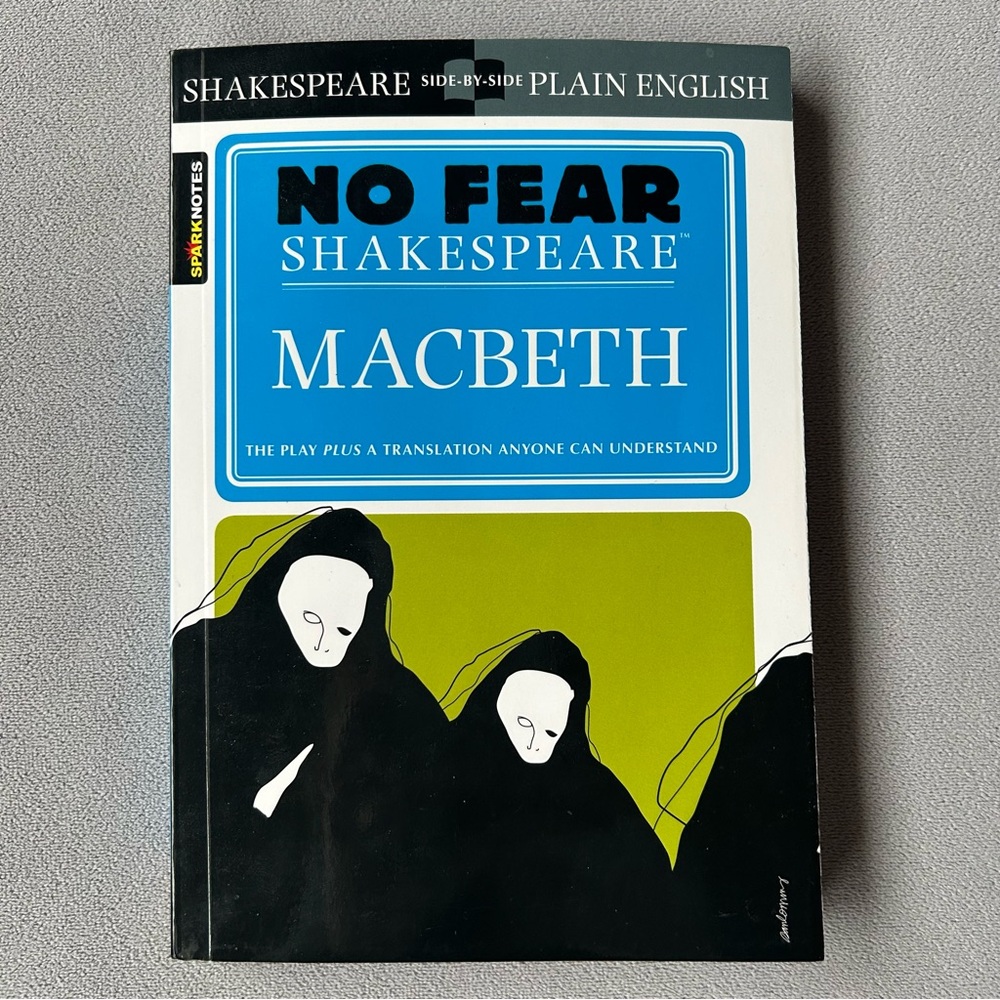 No Fear Shakespeare ~ Macbeth ~ Paperback ~ SparkNotes